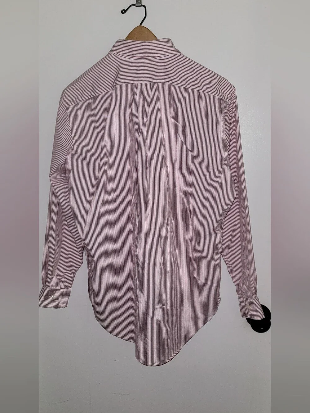 Vintage Ralph Lauren Shirt Mens 15.5Pink Striped Button Down Custom Fit